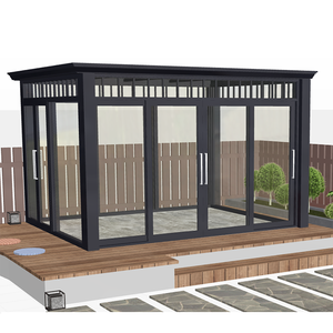 Nhà Nhỏ Bằng Nhôm Dễ Lắp Đặt Ngoài Trời Sân Vườn Bằng Kính Giá Rẻ Ngoài Trời Phòng Tắm Nắng Đứng Miễn Phí - Product Image 2