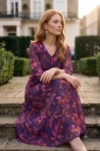Abito Casual Floreale da Donna, Elegante Outfit Estivo Boho per Vacanze, Feste e Gite Giornaliere - Product Image 3