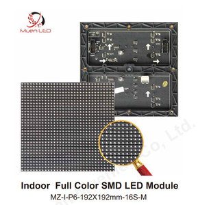 โมดูล LED SMD ในอาคาร P6 สำหรับป้ายดิจิทัลและจอแสดงผล ขนาด 192x192 มม. สำหรับจอแสดงผลโฆษณา LED - Product Image 2