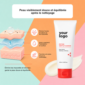 Limpiador Facial para Todo Tipo de Piel, con Péptidos, Colágeno y Exosomas, para Piel Seca, Áspera y Sensible, Limpieza Profunda, Hidratante y Suavizante - Product Image 6