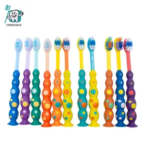 Vente chaude Enfants Brosse À Dents Ventouse Brosse À Dents Usine Bébé Brosse À Dents en Stock