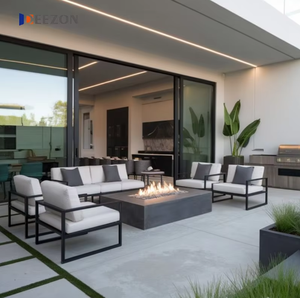 Puerta Corredera Interior de Aleación de Aluminio Sin Marco y Silenciosa DEEZON AS2047 NFRC para Residencias, Diseño Moderno para Exteriores - Product Image 2