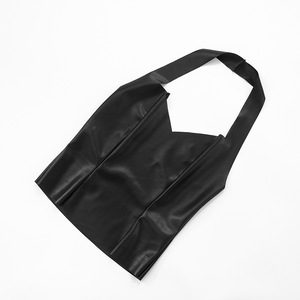 Hàng Mới Phụ Nữ PU Quần Short Thiết Lập Màu Đen Áo Sơ Mi Top + Quần Short Phù Hợp Với 2 Mảnh Thiết Lập Sexy Y2K PU Hai Mảnh Thiết Lập Cho Phụ Nữ Trang Phục 2026 - Product Image 4