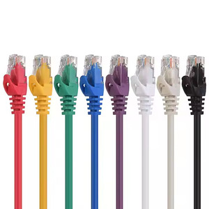 Câble de communication réseau Aoptke <span class=keywords><strong>RJ45</strong></span> Cat6/Cat5e/Cat6a, cordon de raccordement enfichable, gaine PVC personnalisée, 0,2m-40m, cuivre 23/25AWG - Product Image 1