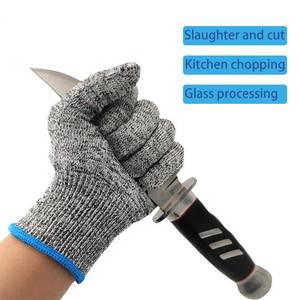 Sarung tangan keselamatan kerja poliester lembut kustom pabrik grosir sarung tangan kerja antipotong layar sentuh tahan aus - Product Image 2