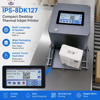 Imprimante à code-barres TIJ IPS-8DK127 12,7 mm, machine de codage TIJ, imprimante jet d'encre thermique en ligne, système de contrôle tactile pour date et code de lot