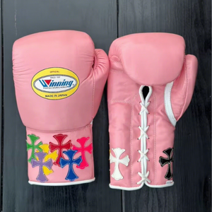 ถุงมือชกมวยหนังวัวแท้คุณภาพสูง GYMSTERO แบบผูกเชือก ปิดนิ้วมือเต็มรูปแบบ สายรัดข้อมือปรับได้ ระบายอากาศได้ดี หนาพิเศษ - Product Image 1