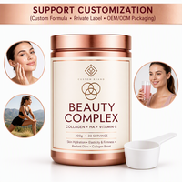 Collagène, acide hyaluronique, vitamine C, poudre de collagène beauté, formule composée pour la beauté intérieure, bien-être féminin, étiquette privée, OEM personnalisé