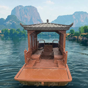 Bateau de plaisance électrique de style chinois à l'aspect antique pour les locations de lacs stables et les croisières touristiques à la dérive - Product Image 6