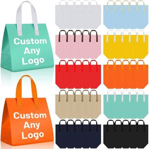 Golden Custom Disposable Hot Cold Thermal Insulted Bag Recyclable Fast Grocery Fresh Nonwoven Cooler Bag - Product Image 1