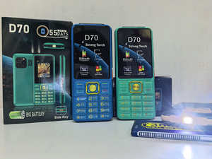 Teléfono Móvil D70 de Bajo Costo con Doble SIM GSM de 1.8 Pulgadas, Botones Grandes y Linterna Potente - Product Image 5