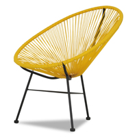 Großhandel Acapulco Eierform Outdoor Patio Stuhl Rattan Web möbel Garten Sets