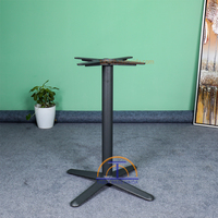 Base de table d'hôtel de café de tambour de conception moderne en fonte
