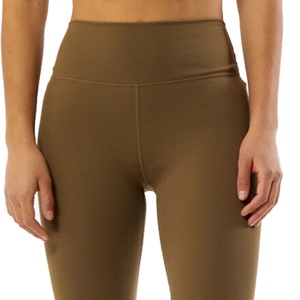 Leggings de yoga pour femmes personnalisables avec logo/motif, taille mi-haute élastique, respirants, en polyester/coton écologique, pour le sport (vente en gros) - Product Image 5