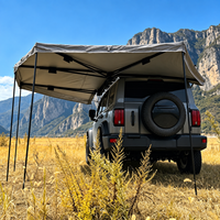 Tente de toit pour véhicule 270XL quatre saisons avec ouverture automatique rapide, coque ABS, tailles 2m/2.5m, kit d'alimentation LED pour le camping et les voyages routiers