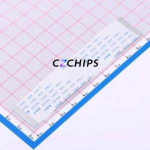 ZX-FFC0.5-T-10048-40P FFC Cable (Flexible Flat Cable) P=0.5mm Connector 40P 0.5mm Non-Inverting 10cm - Product Image 1