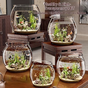 <span class=keywords><strong>Acquario</strong></span> in Plastica Trasparente, Decorazione per Micro-Paesaggi, Resistente agli Urti, Infrangibile, Adatto per Ufficio e Osservazione <span class=keywords><strong>Tartarughe</strong></span> - Product Image 1