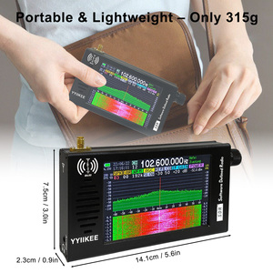 Receptor de Radio SDR DSP Portátil Bajei de 100KHz-149MHz con Pantalla Táctil de 4.3\" y Visualización de Espectro y Cascada - Product Image 6