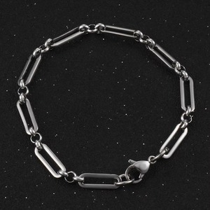 Bracelet chaîne en acier inoxydable, personnalisé, créatif, fait main, accessoires pour hommes et femmes - Product Image 3