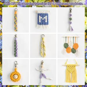 <span class=keywords><strong>Kit</strong></span> de tejer hecho a mano, <span class=keywords><strong>regalo</strong></span> DIY PARA EL Día de San Valentín, Año Nuevo, Festival de mediados de otoño para novia, <span class=keywords><strong>abuela</strong></span>, llaveros - Product Image 3