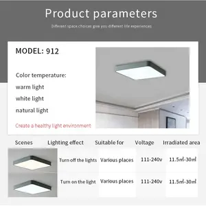 Новая модель декоративного акрилового света светодиодные умные потолочные светильники для дома с пультом дистанционного управления