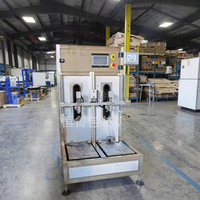 Machine de remplissage de graisse et de liquides visqueux à double tête de pompe rotative avec pesage intégré