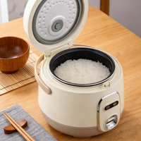 Cuisinière à riz électrique multifonction Oulik portable 0,8L/1L/1,5L/1,8L avec revêtement antiadhésif, contrôle numérique du minuterie et tasse doseuse