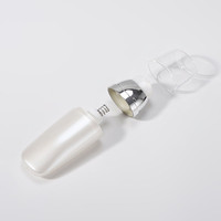 Flacon pompe sans air en plastique personnalisé de 30 ml et 50 ml pour sérum et lotion, impression sérigraphique pour emballage de crème pour le visage