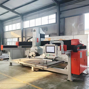 GANGER 5 AXIS CNC Fregadero Máquina de corte Automático Granito Mármol Piedra Encimera Corte Perfilado Tipo de pulido Sierra de puente - Product Image 2