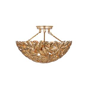 Lámpara de Techo Bohemia de Latón y Ratán Tejido, Estilo Natural |   Iluminación Costera para Área de Relajación de Hotel Resort - Product Image 5