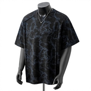 Camiseta con Estampado Gráfico para Hombre, 100% Algodón, Cómoda, Informal, Estilo Urbano, Elegante, para Uso Diario, Manga Corta - Product Image 1