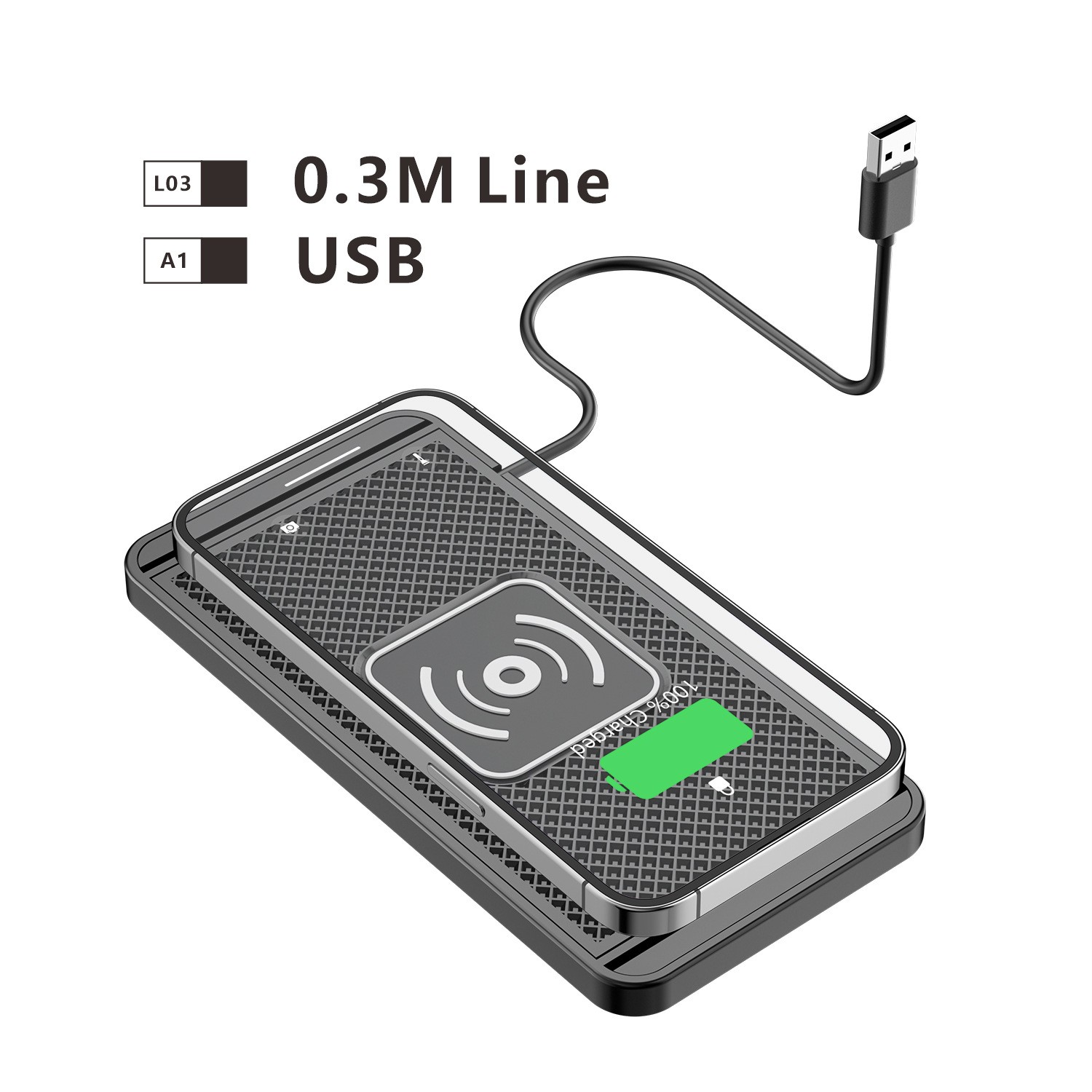 Black-USB-0.3m