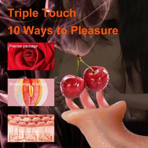 Vibrador Telescópico con Lengua Oscilante y Calentamiento para Mujeres, Juguete Sexual para Adultos, Dildo de Simulación - Product Image 2