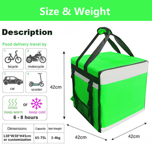 Bolsa Térmica Impermeable para Llevar Comida, Mochila para Entrega de Alimentos - Product Image 6