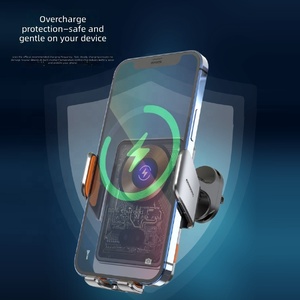 Cargador inalámbrico de carga rápida de 15W con soporte de teléfono integrado Material de PC compatible con <span class=keywords><strong>Samsung</strong></span> - Product Image 6