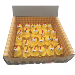 Chicken with <span class=keywords><strong>googly</strong></span> <span class=keywords><strong>eyes</strong></span> decoration Easter decoration girls Easter celebration decoration - Product Image 1