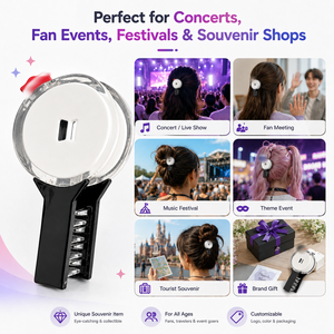 Promotion : Pince à cheveux Kpop B T Armyi Bomby Lightstick, pince à cheveux en acrylique, accessoires pour fans, pour concerts et usage quotidien - Product Image 2