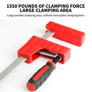 ตัวหนีบไม้ DURATEC F Clamp 80x200 แบบปรับได้ ขนาดเมตริก สำหรับงานหนัก ตัวหนีบแผ่นพลาสติกแบบแบน - Product Image 3