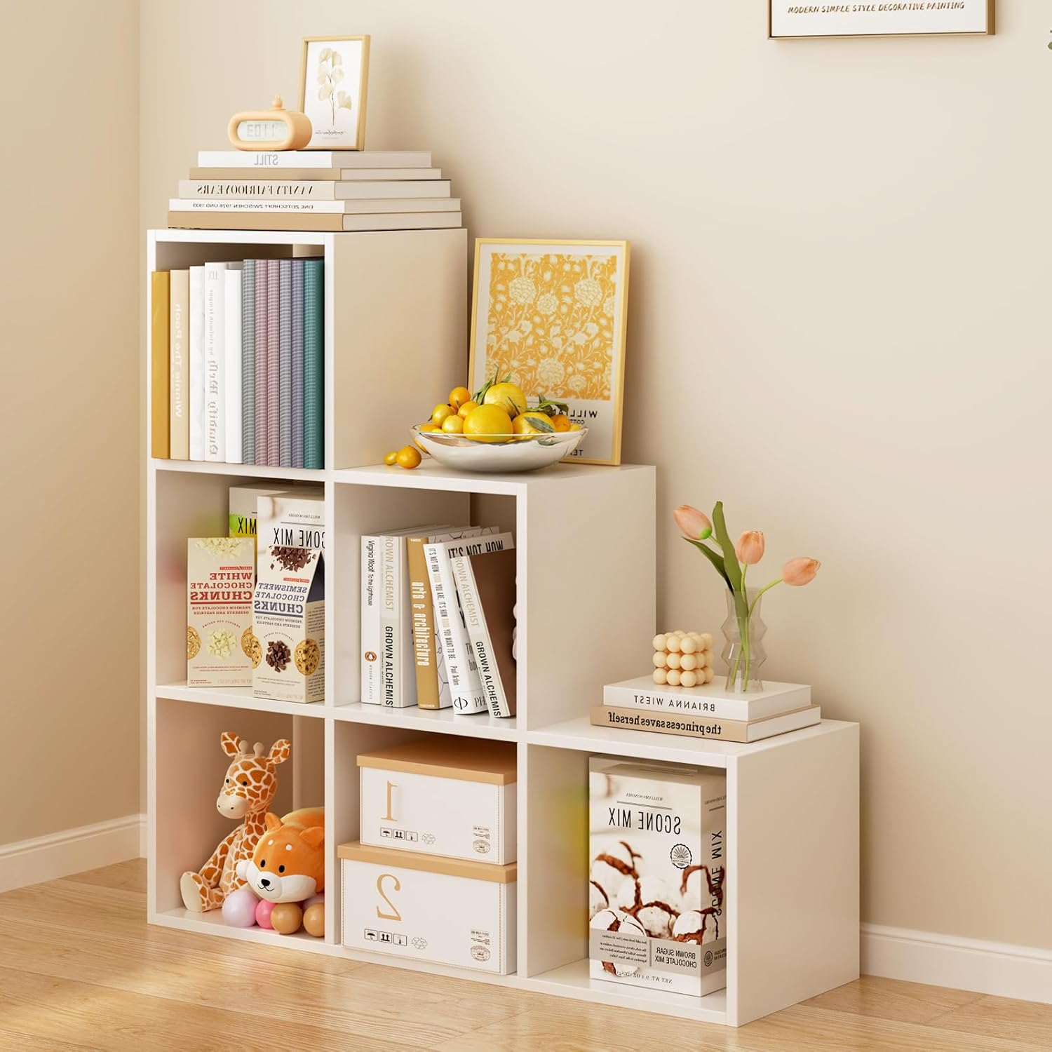 P.F.S. STACKING BOOK CASE Lサイズ × 2set Verified Supplier L-Shaped Bookcase Solid Wood Construction
