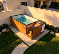 Piscine hors sol personnalisable en fibre de verre pour spa extérieur, conteneurs de piscine préfabriqués