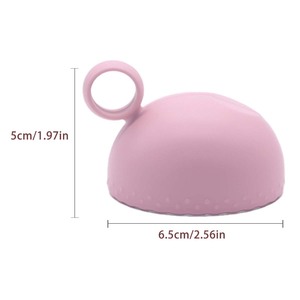 Mini bol de nettoyage pour pinceaux de maquillage en silicone transfrontalier avec poignée pour le nettoyage des houppettes - Product Image 2