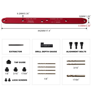 Gabarit de perçage de collecteur 71400 pour moteurs GM Chevy LSIII 4.8L 5.3L 6.0L, kit d'outils en plastique avec mallette de rangement rigide - Product Image 5