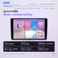 Layar Android Mobil 9 Inch Audio Mobil Android Layar Android Mobil Bluetooth WiFi Pemutar Video Multimedia