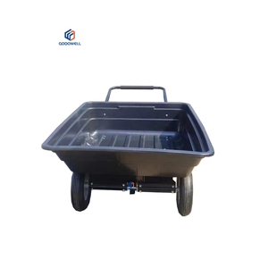 Due ruote in acciaio prato esterno in plastica facile da trasportare traino ribaltabile <span class=keywords><strong>dietro</strong></span> il rimorchio da giardino - Product Image 6