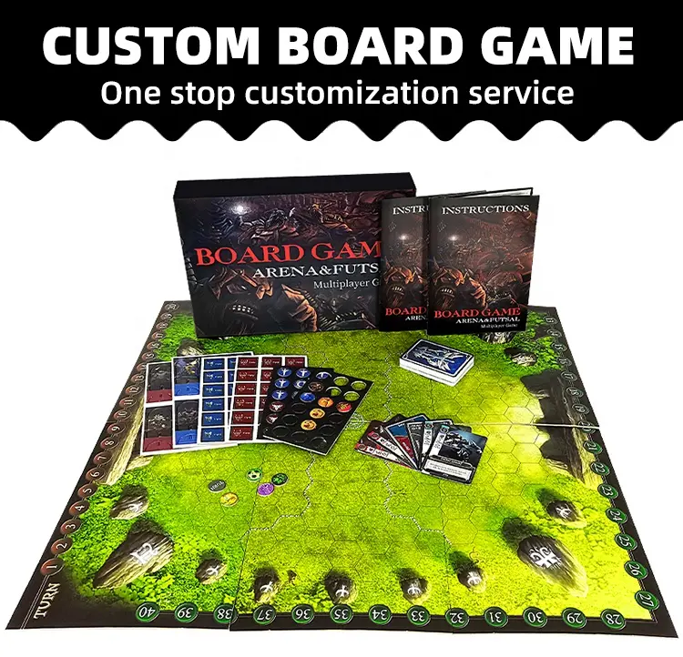 Grosir OEM/ODM Juego De Mesas Board Game kustom Set monooli Logo kustom Game crowdpendanaan