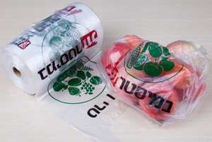 OEM HDPE <b>Fruit</b> Bags on <b>Roll</b> Plastic Food Grade Bags for Supermarket - Product Image 3