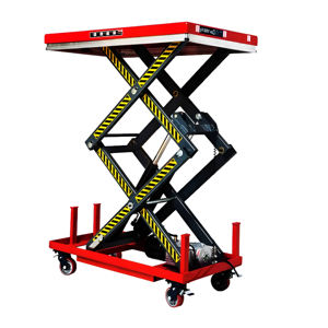 Hoge Kwaliteit Draagbare Voertuig Handling Schaarlift Elektrische Hydraulische Lifting Klimplatform <span class=keywords><strong>Trolley</strong></span> Flatbed Staal 2M Max - Product Image 6