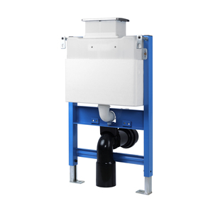 <span class=keywords><strong>Inodoro</strong></span> Moderno de Doble Descarga por Gravedad con Tanque de HDPE, Montado en la Pared con Marco Metálico Oculto y Garantía de 5 Años para Uso en Baños - Product Image 4