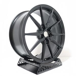 Jantes forgées sur mesure en une seule pièce pour design HF3, jantes en alliage noir mat pour BMW M2 M3 M4 G80 G82 G87 E90 Benz CLA <span class=keywords><strong>CLE</strong></span> CLS Voitures de sport - Product Image 2