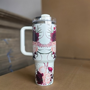 Gobelet isotherme en acier inoxydable avec poignée, design pour <span class=keywords><strong>maman</strong></span>, bouteille d'eau de voyage, tasse à <span class=keywords><strong>café</strong></span> isotherme pour voiture - Product Image 4